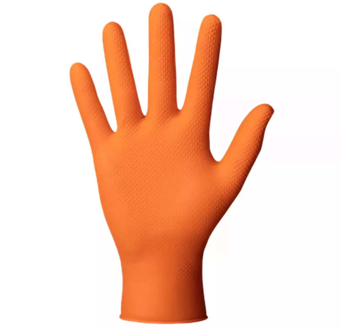 Orange Textured Disposable Gloves