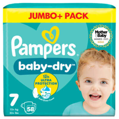 Pampers Baby Dry Nappies Size 7